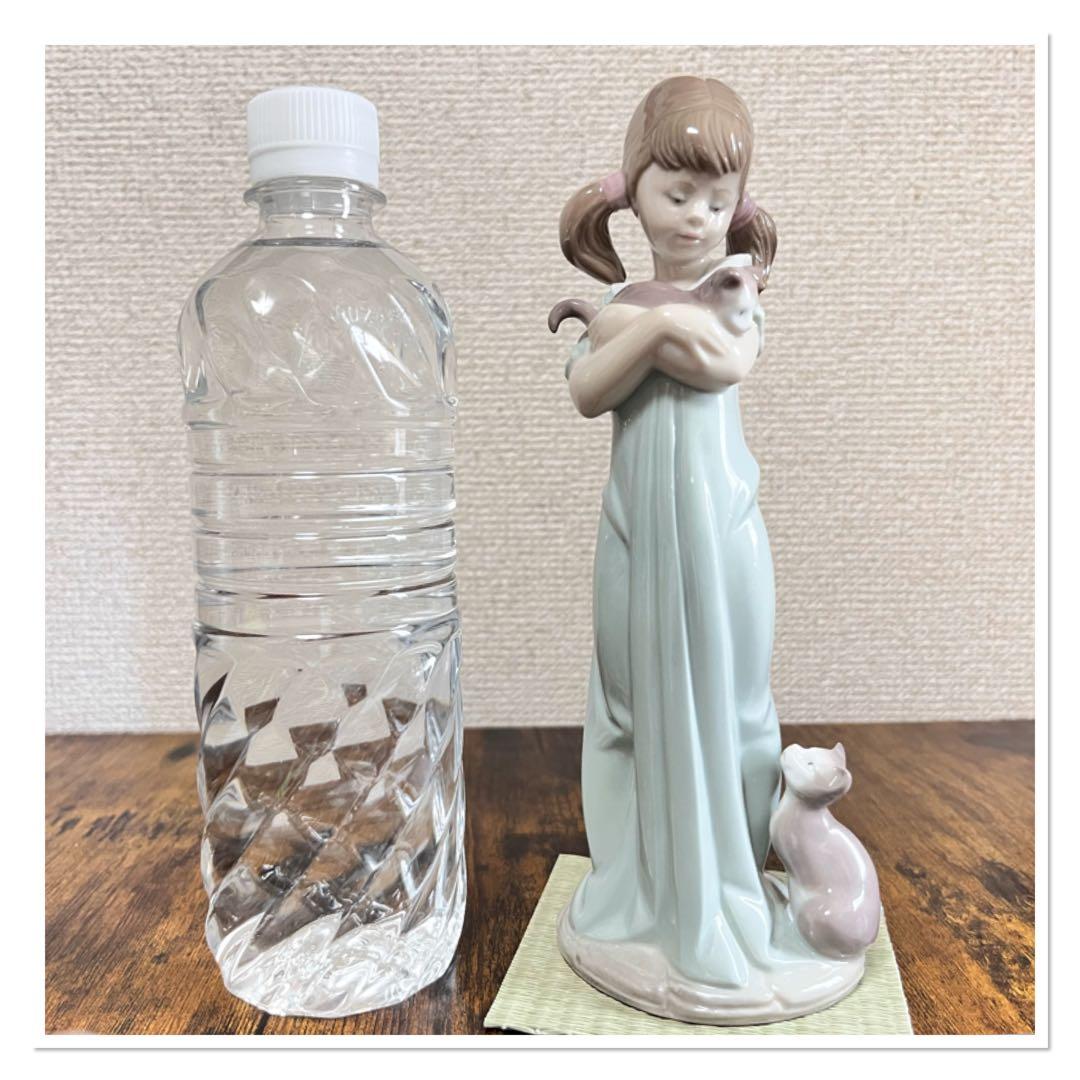 【美品】LLADRO リヤドロ 5743 私のことも忘れないで 女の子 猫