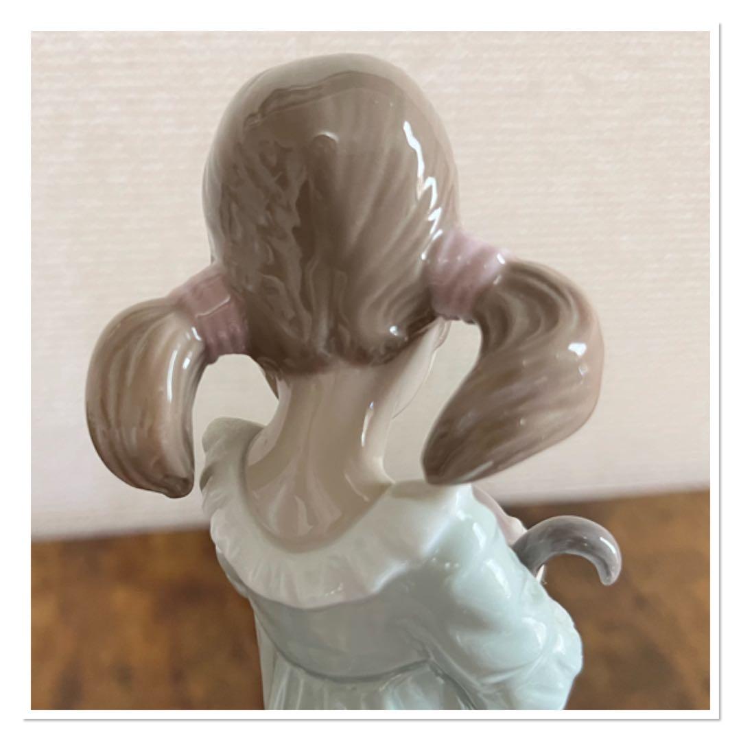 【美品】LLADRO リヤドロ 5743 私のことも忘れないで 女の子 猫