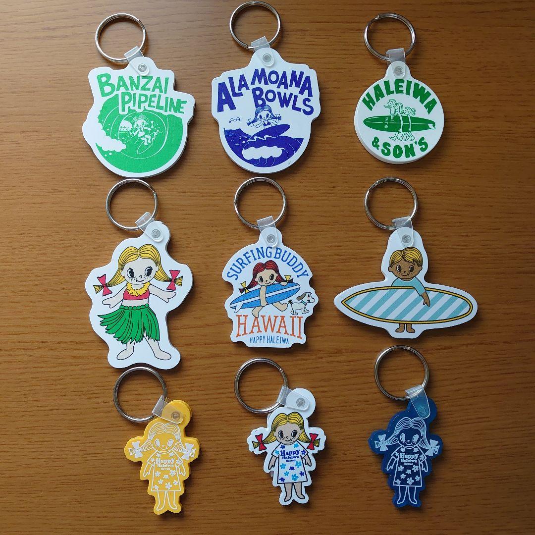 Happy Haleiwa ハッピーハレイワ ラバーキーホルダー ハワイ雑貨
