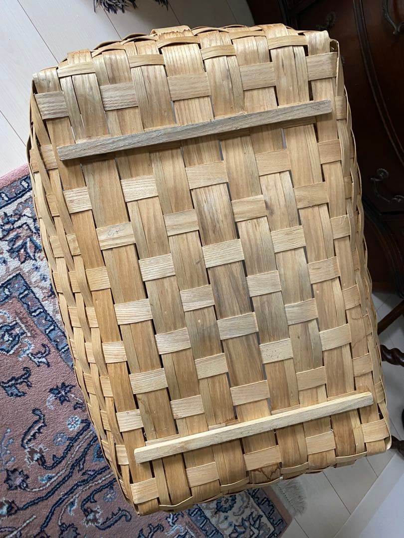 大きいバスケット　クーハン　アメリカンビンテージ