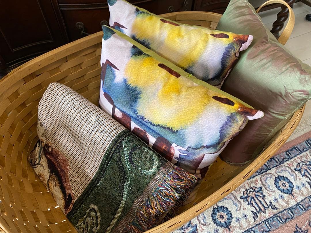 大きいバスケット　クーハン　アメリカンビンテージ