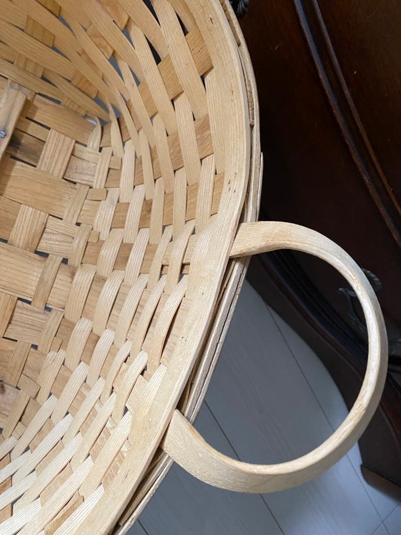 大きいバスケット　クーハン　アメリカンビンテージ