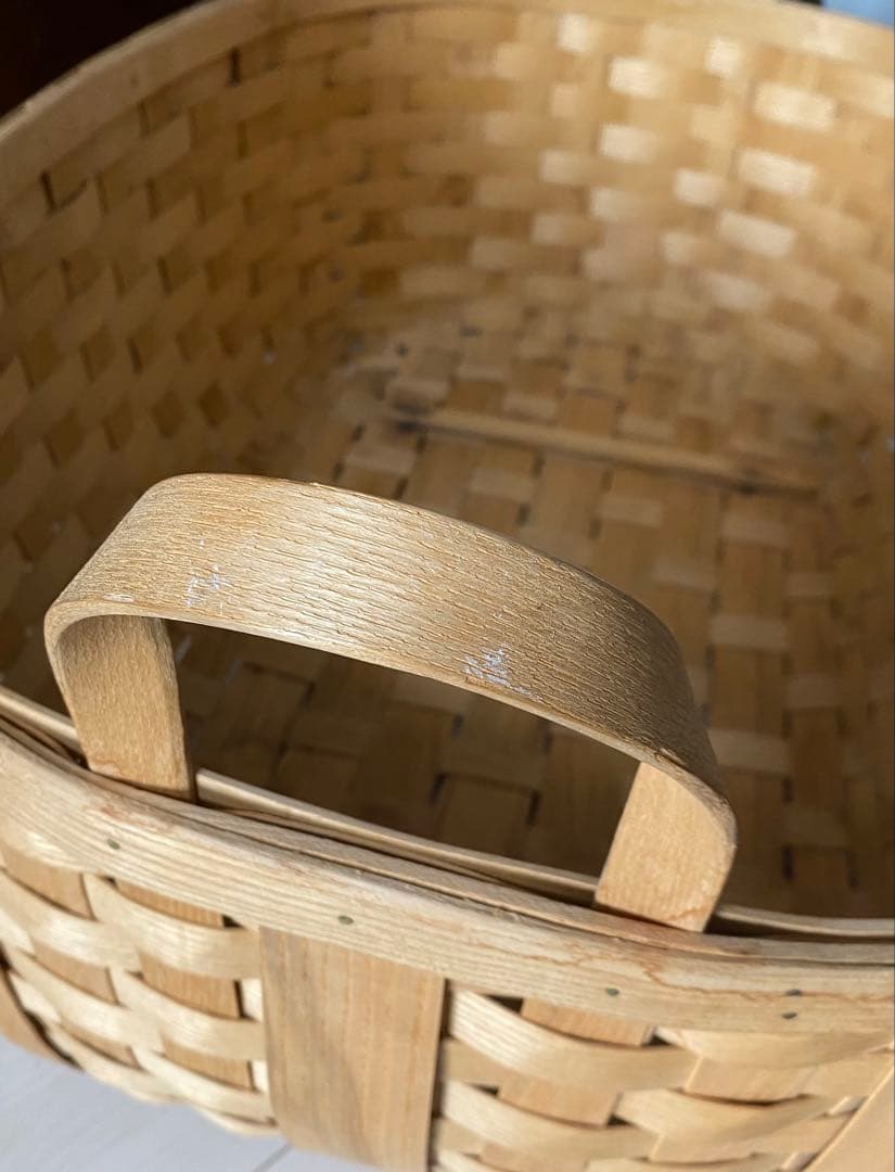 大きいバスケット　クーハン　アメリカンビンテージ