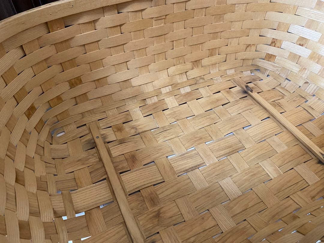 大きいバスケット　クーハン　アメリカンビンテージ