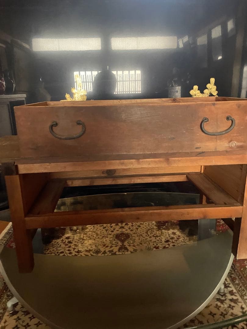 座卓　文机　骨董　古い家具