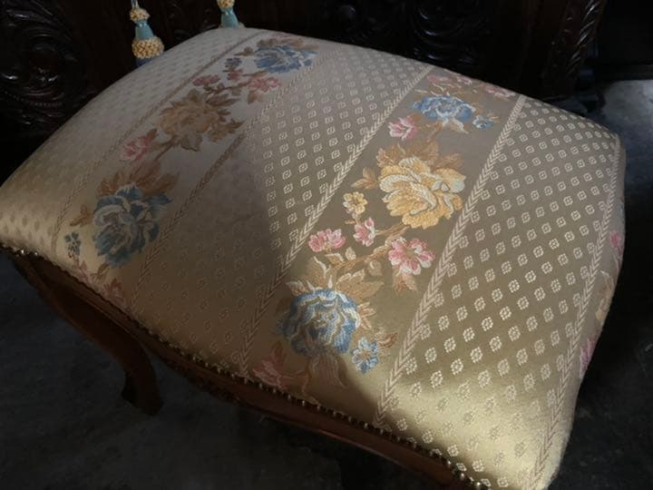 美品　イタリア　アンティーク　レトロ　調　スツール　椅子　イス