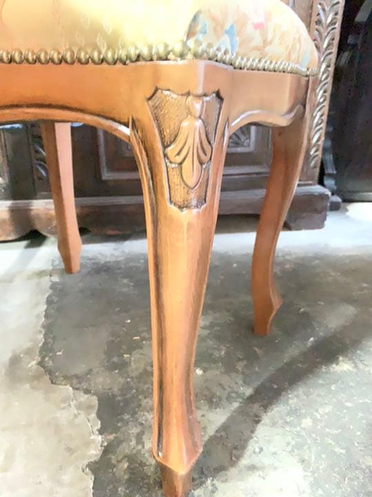 美品　イタリア　アンティーク　レトロ　調　スツール　椅子　イス