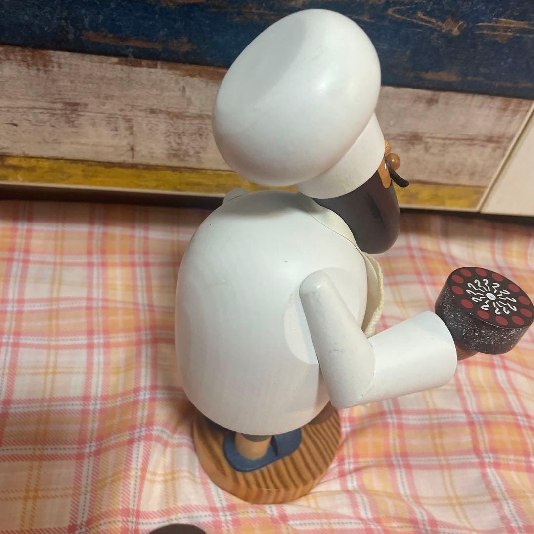 ドイツ　煙出し人形 KWO社　パン屋　香立て　木製　インテリア　置物