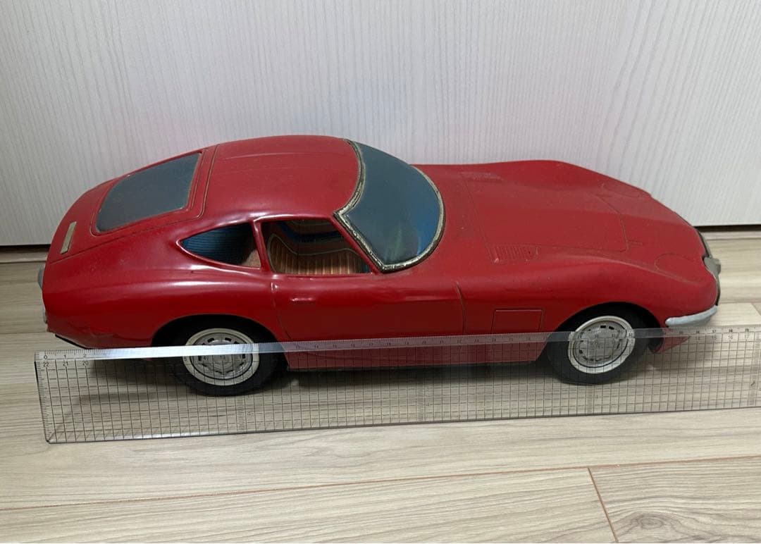 激レア！！アンティーク　トヨタ2000GT 赤　レトロなブリキ製！