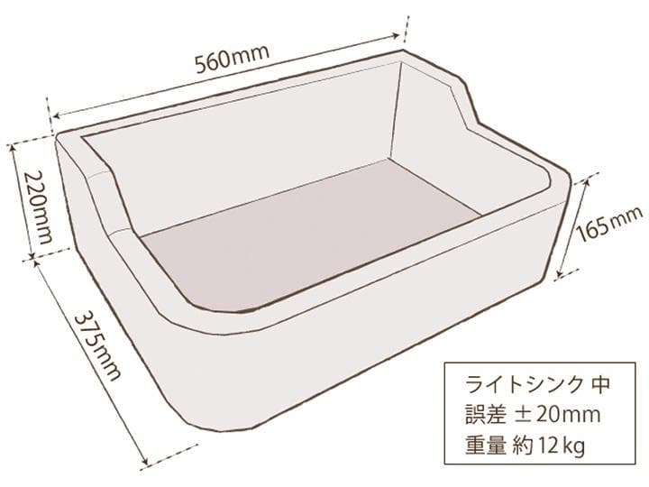 作善堂タイルシンク流し台　オールブラック　ライトＳＳサイズ　5039