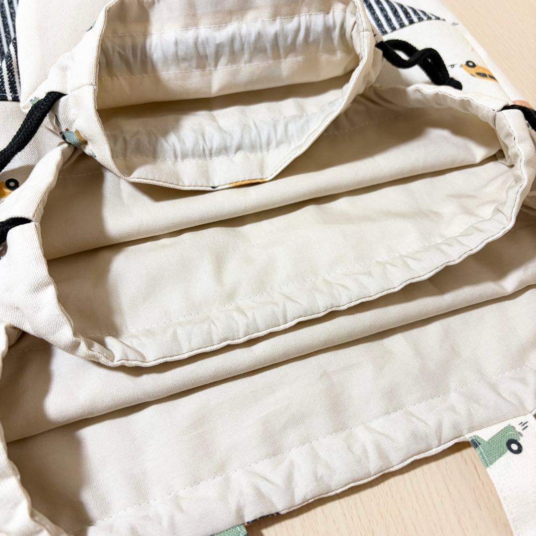 068.＊わらとも＊入園入学5点セット／裏地付きで丈夫☆