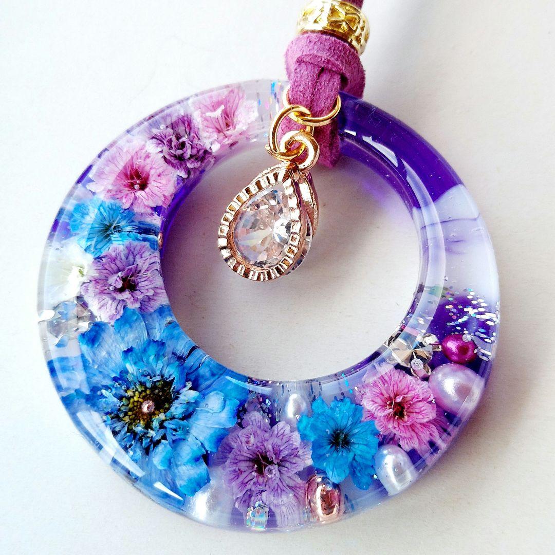 【1120】レジン　マトリカリア　ネックレス　ペンダント　ハンドメイド