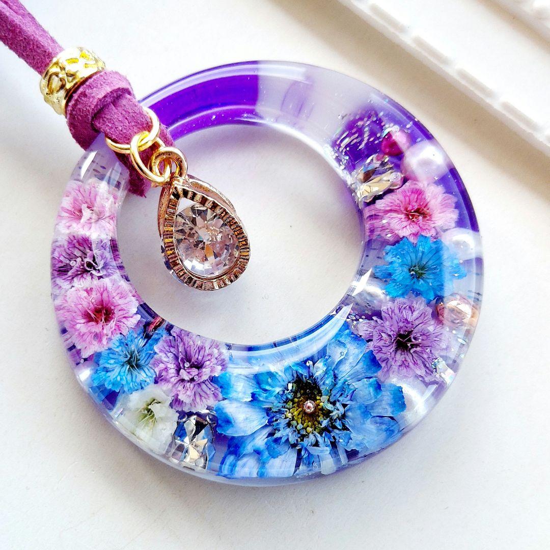 【1120】レジン　マトリカリア　ネックレス　ペンダント　ハンドメイド