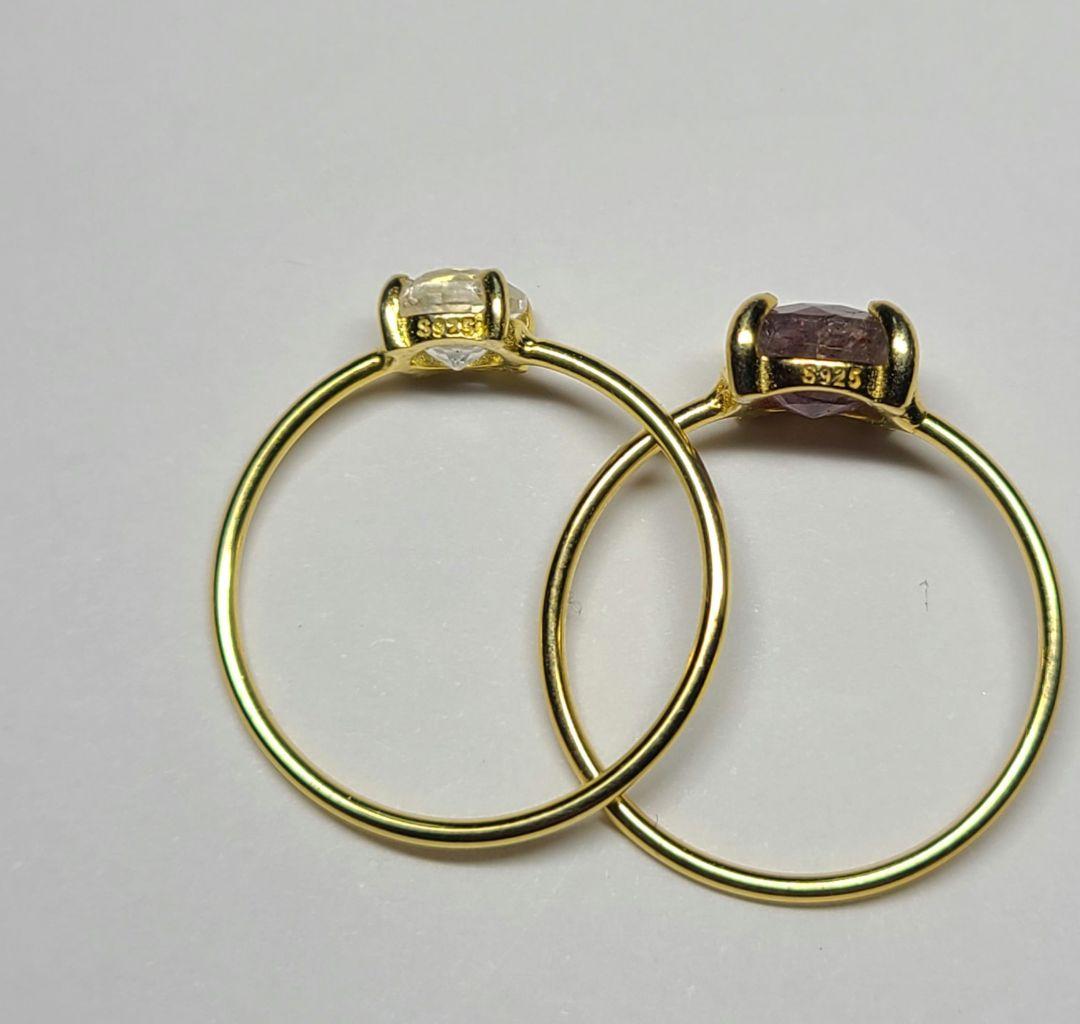 わっふる様専用☆フェナカイト、アイオライトサンストーン☆リング