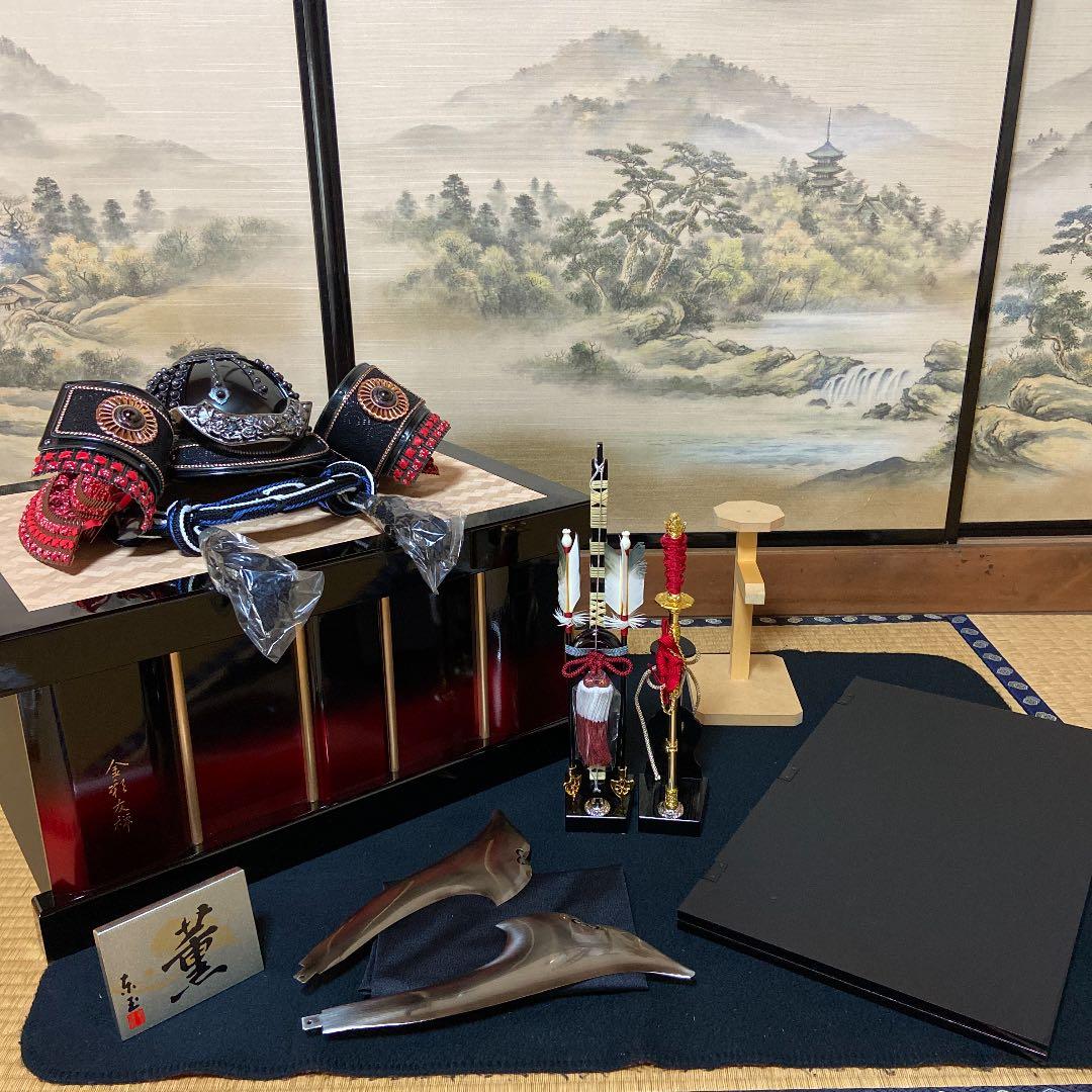 5月人形　端午の節句　こどもの日　着用兜　金彩友禅　東玉謹製