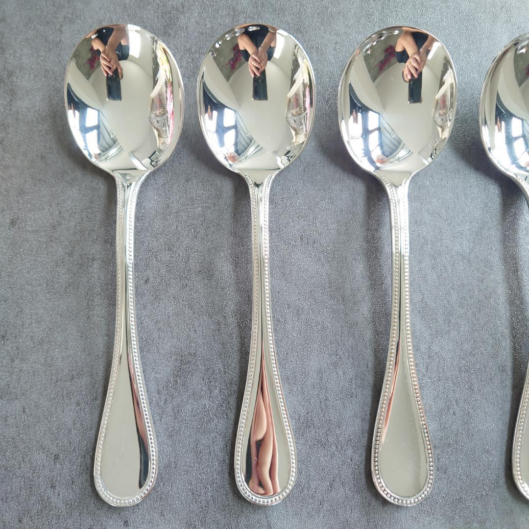 希少 美品 クリストフル パール コンソメスプーン 12点