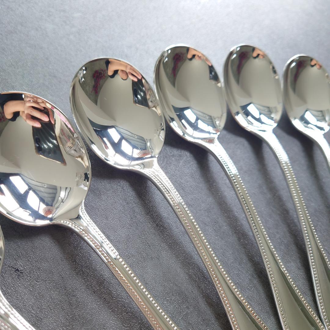 希少 美品 クリストフル パール コンソメスプーン 12点