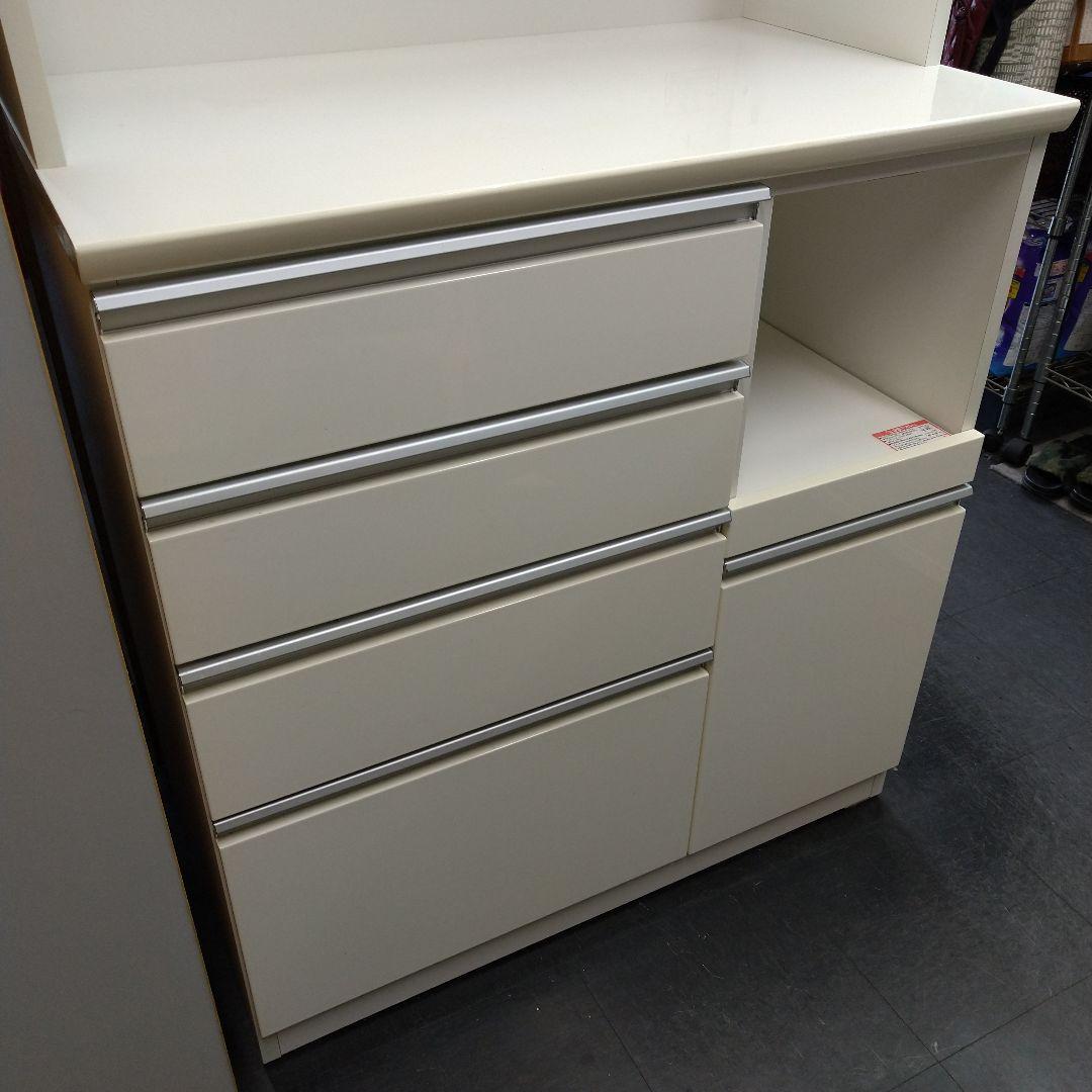 ニトリ 食器棚 90cm幅 白(直接取引限定)