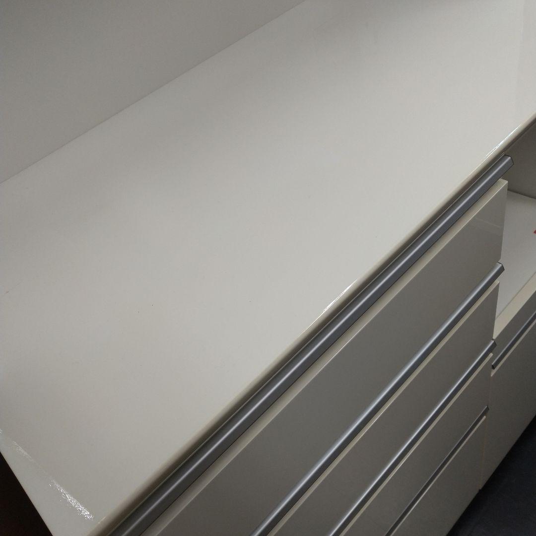 ニトリ 食器棚 90cm幅 白(直接取引限定)