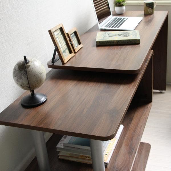 《新品・送料無料》パソコンデスク L字型 コーナー 回転 幅120cm