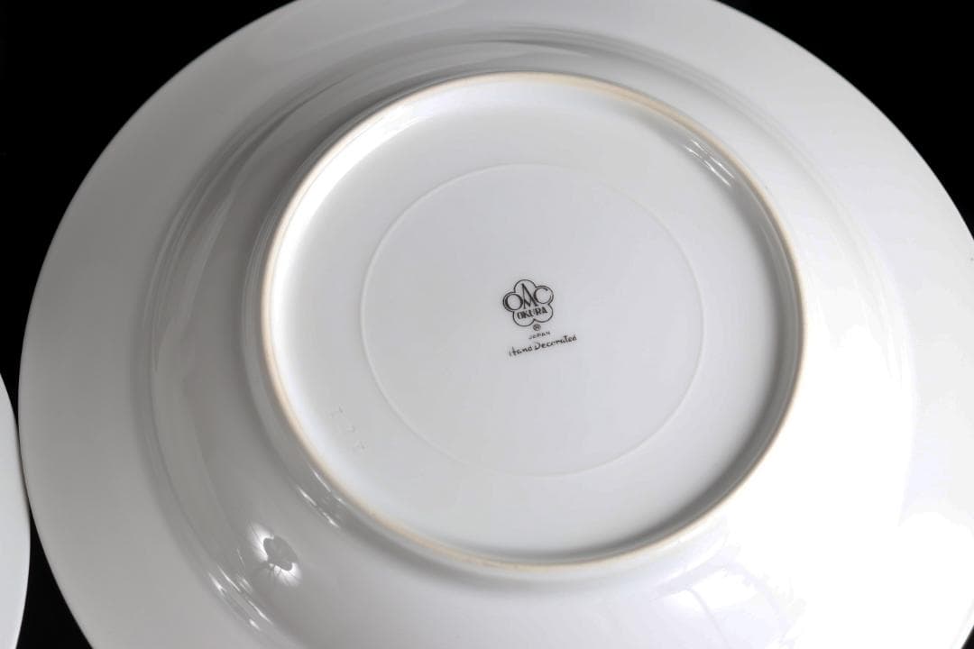 大倉陶園 呉須正倉院 OKURAスープ皿 6枚 プラチナ彩 ハンドペイント