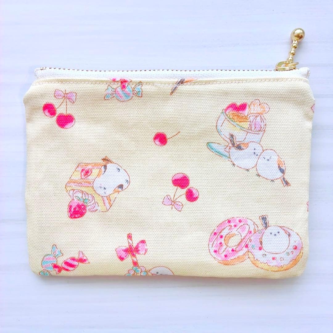 ★ブラウン★ ハンドメイドポーチ2種 A469