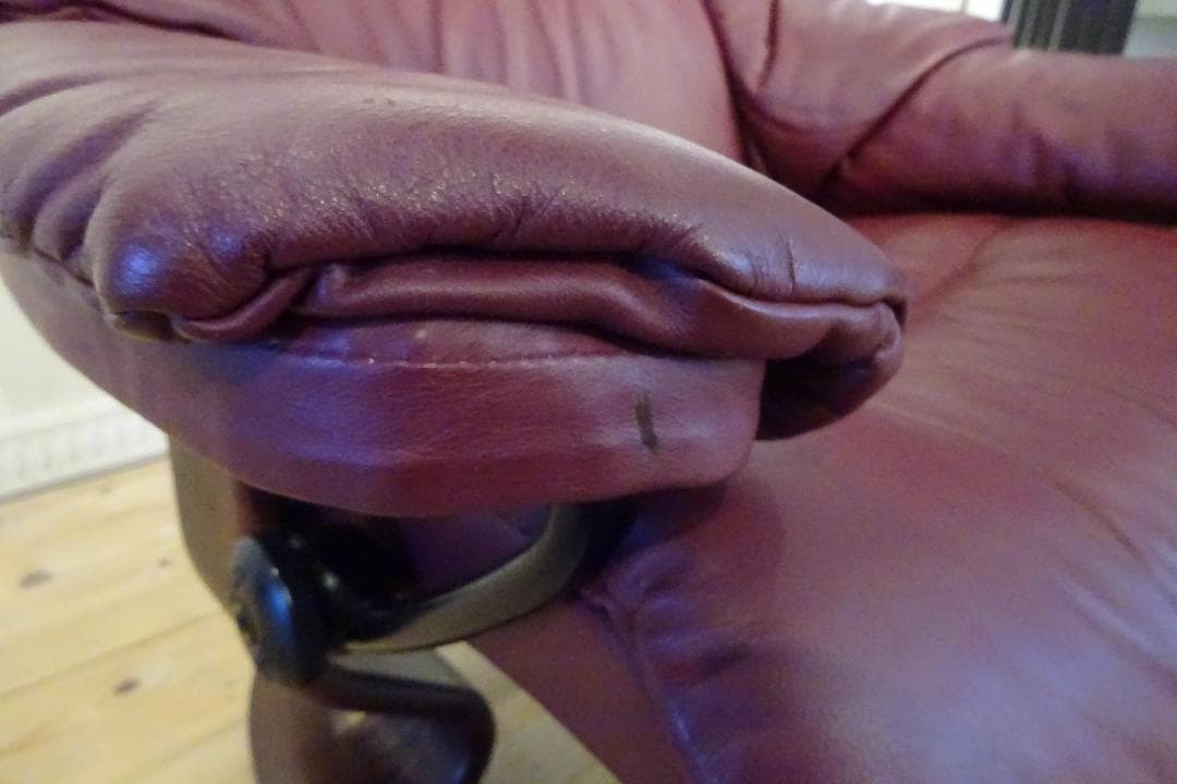 エコーネス　レノ　クラシックM　ストレスレスチェア　リクライニング　本革　北欧