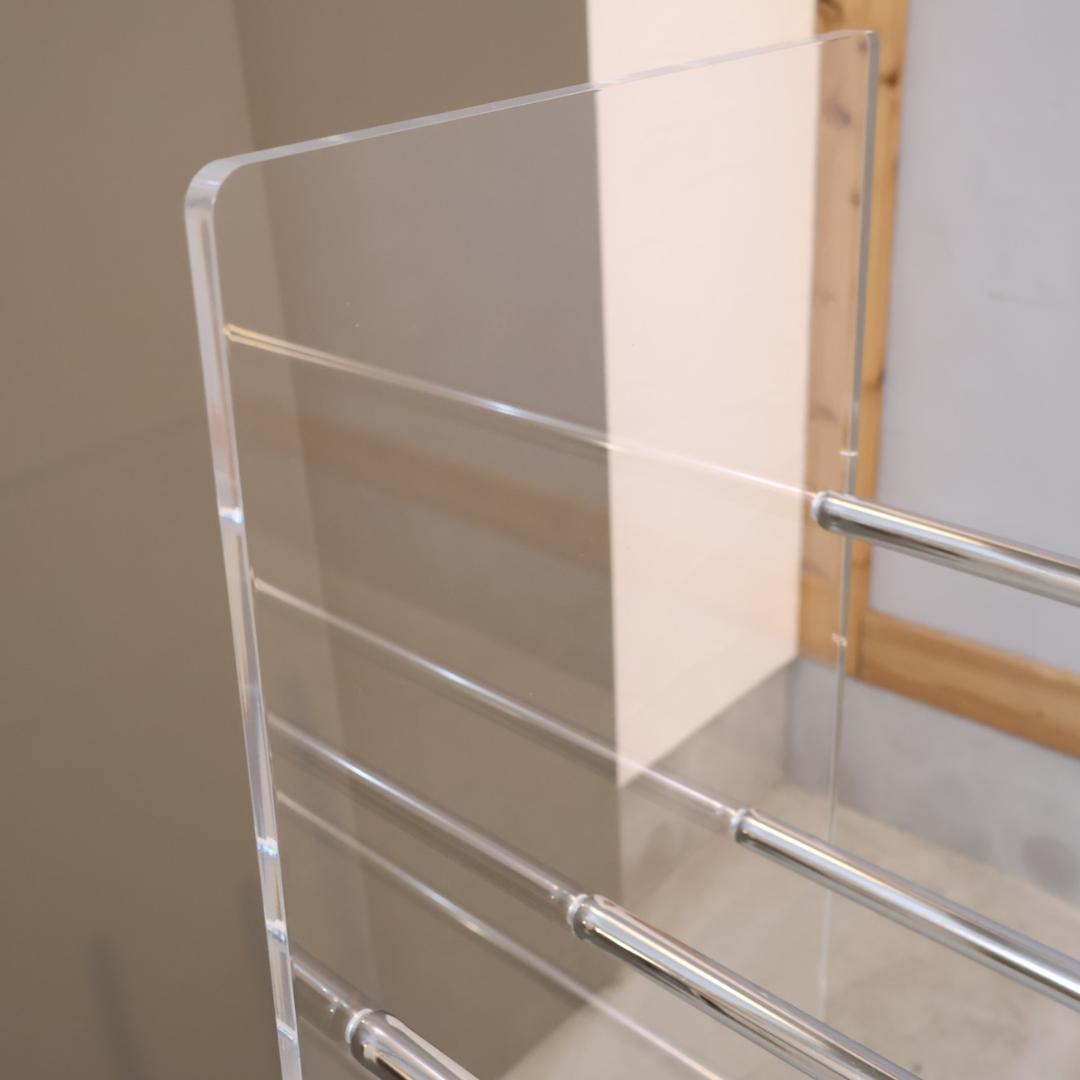 Lumiere クリアブックシェルフ アクリル オープンラック dinos 収納