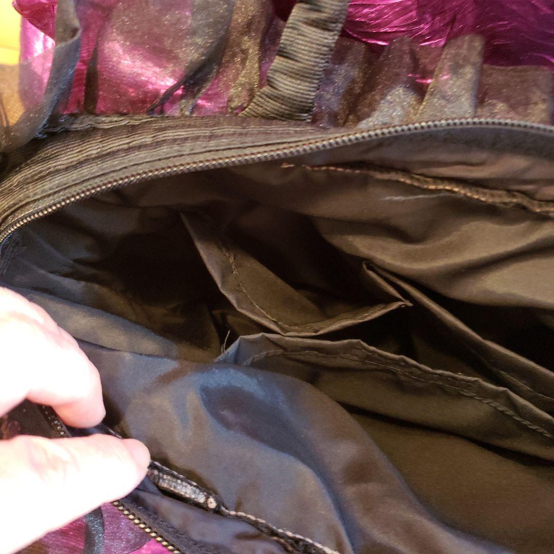 黒の⭐チュールレースの ⭐たくさん入る ⭐軽い バッグ