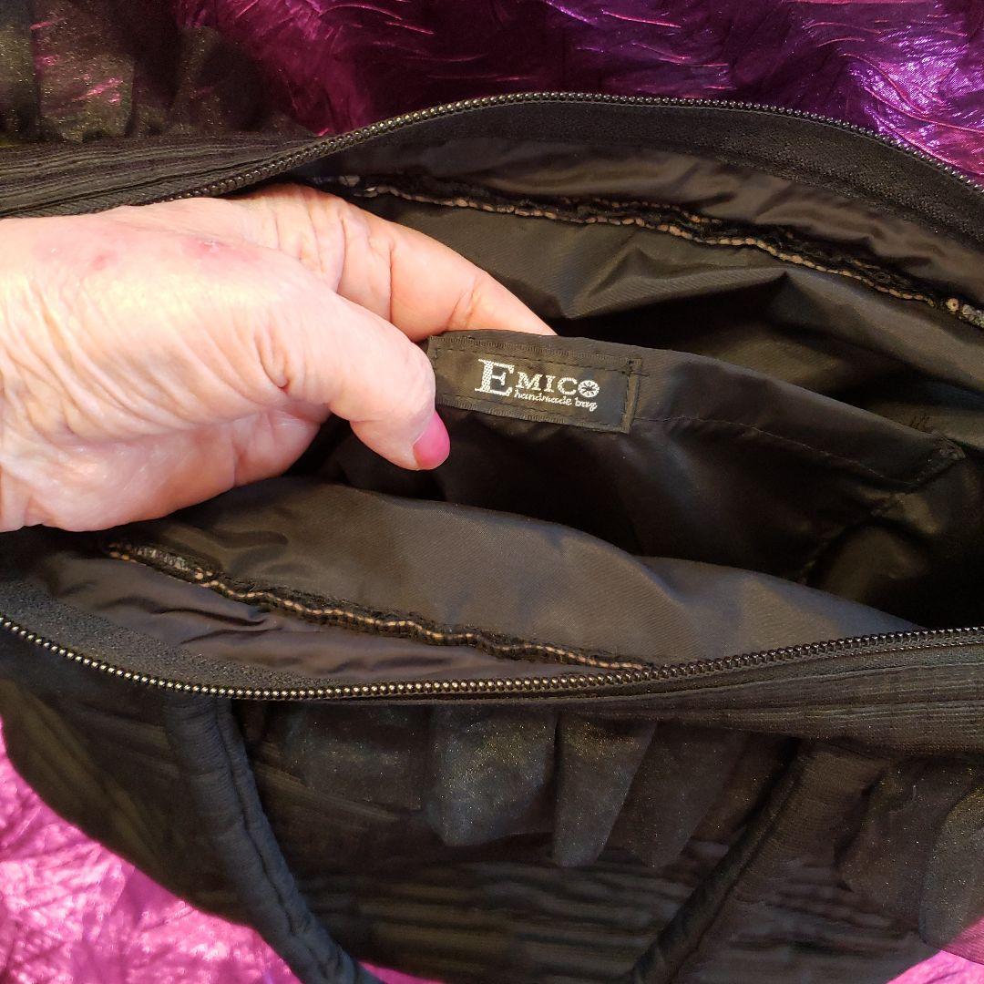 黒の⭐チュールレースの ⭐たくさん入る ⭐軽い バッグ