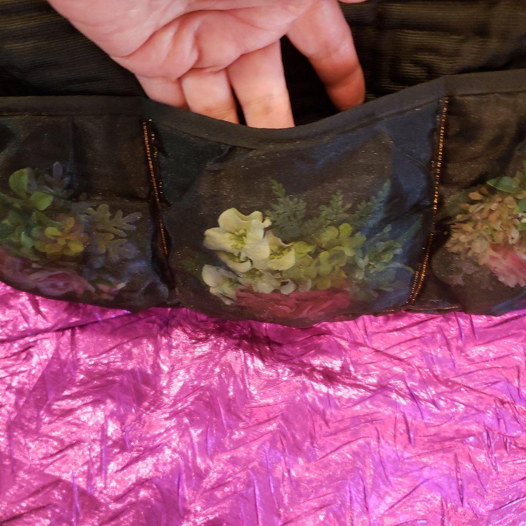 黒の⭐チュールレースの ⭐たくさん入る ⭐軽い バッグ