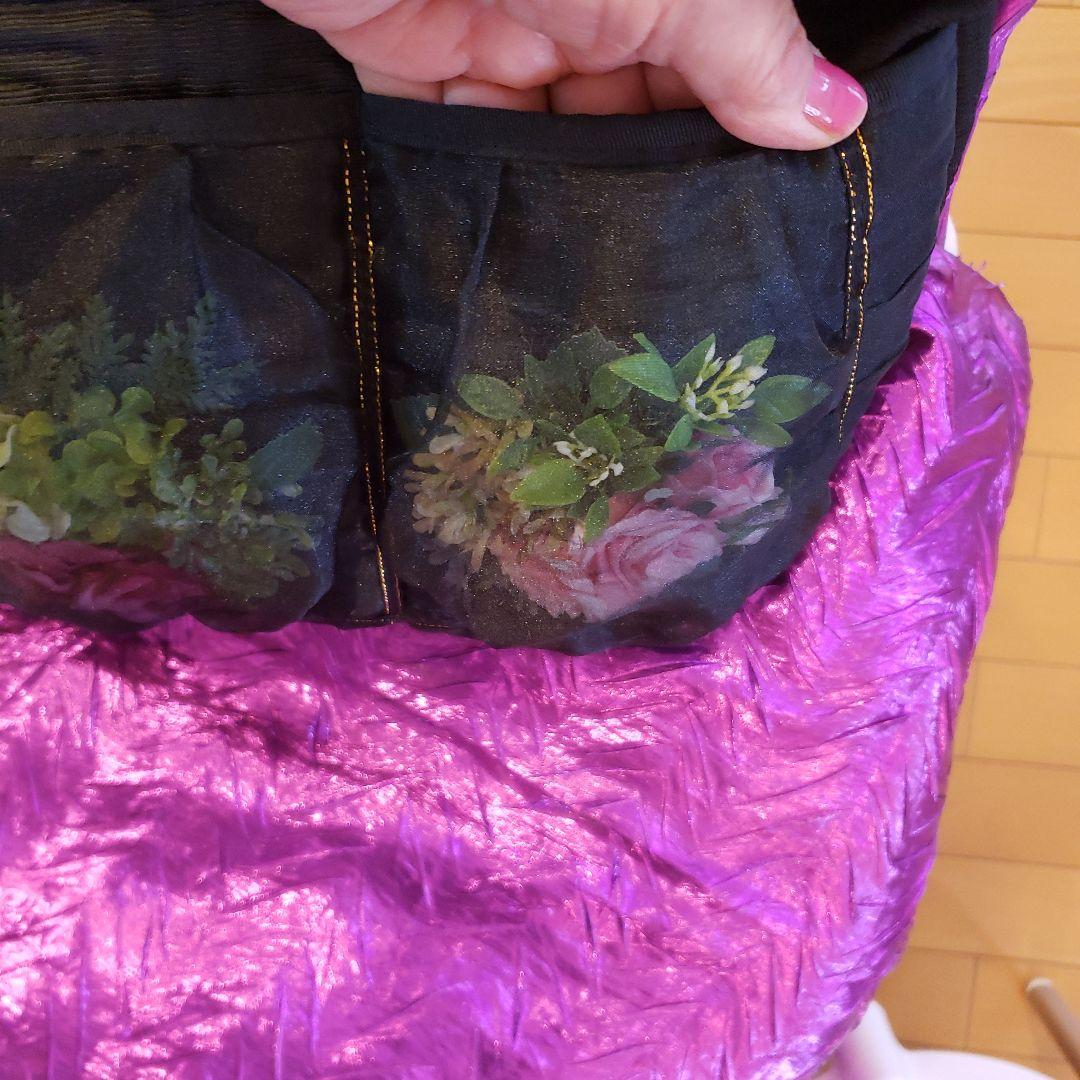 黒の⭐チュールレースの ⭐たくさん入る ⭐軽い バッグ