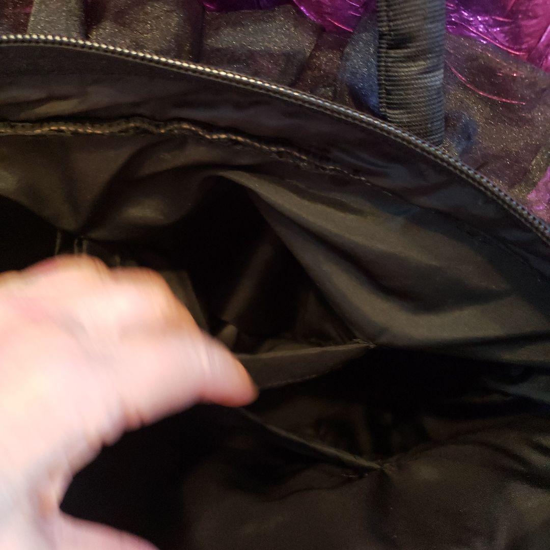 黒の⭐チュールレースの ⭐たくさん入る ⭐軽い バッグ