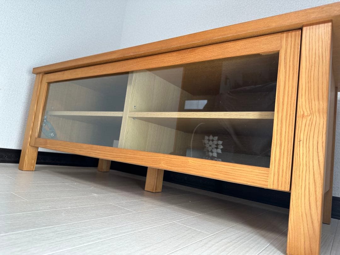 MUJI 無印良品 タモ材 テレビ台 TVボード AVラック ※i4※