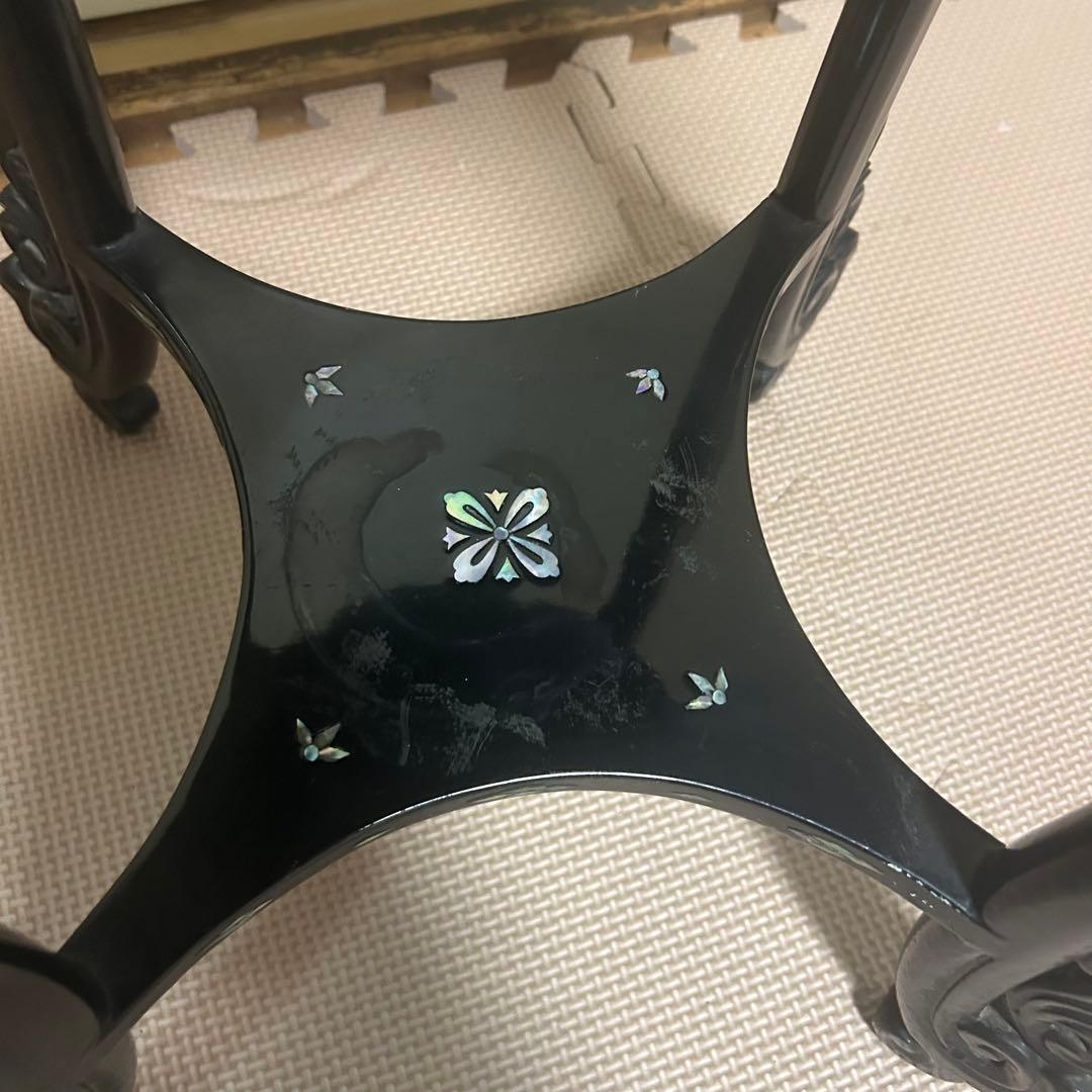 螺鈿　花台　サイドテーブル　飾台