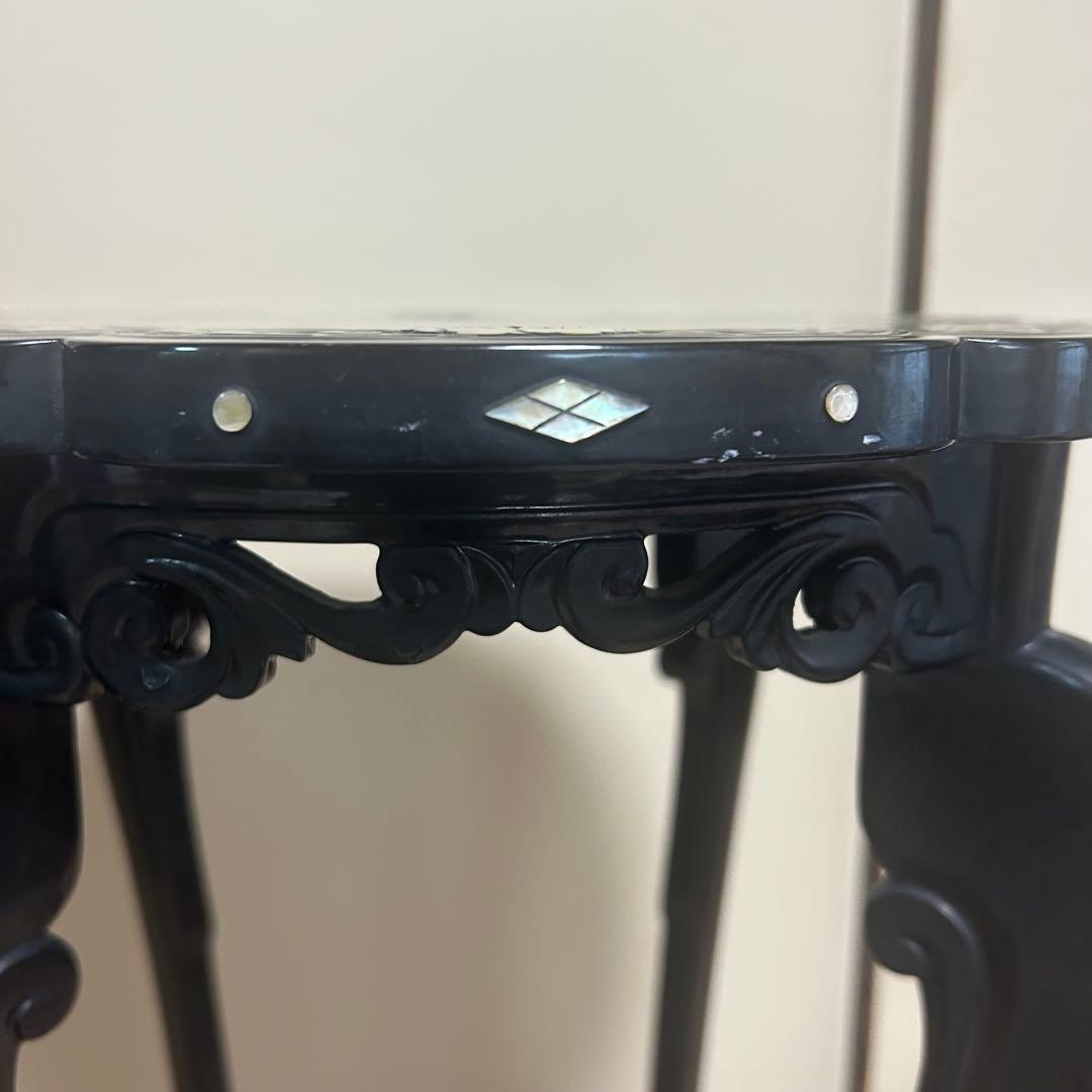 螺鈿　花台　サイドテーブル　飾台