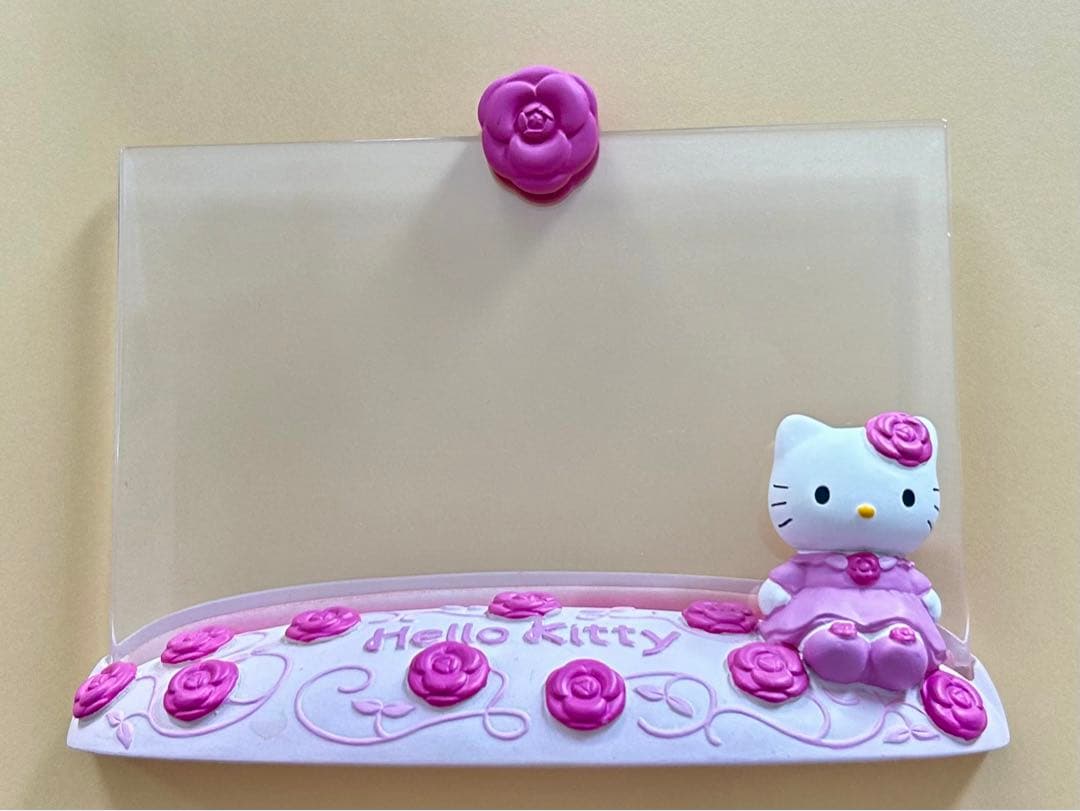 サンリオ　キティ　フォトフレーム　写真立て　バラ　ドレス【平成レトロ】