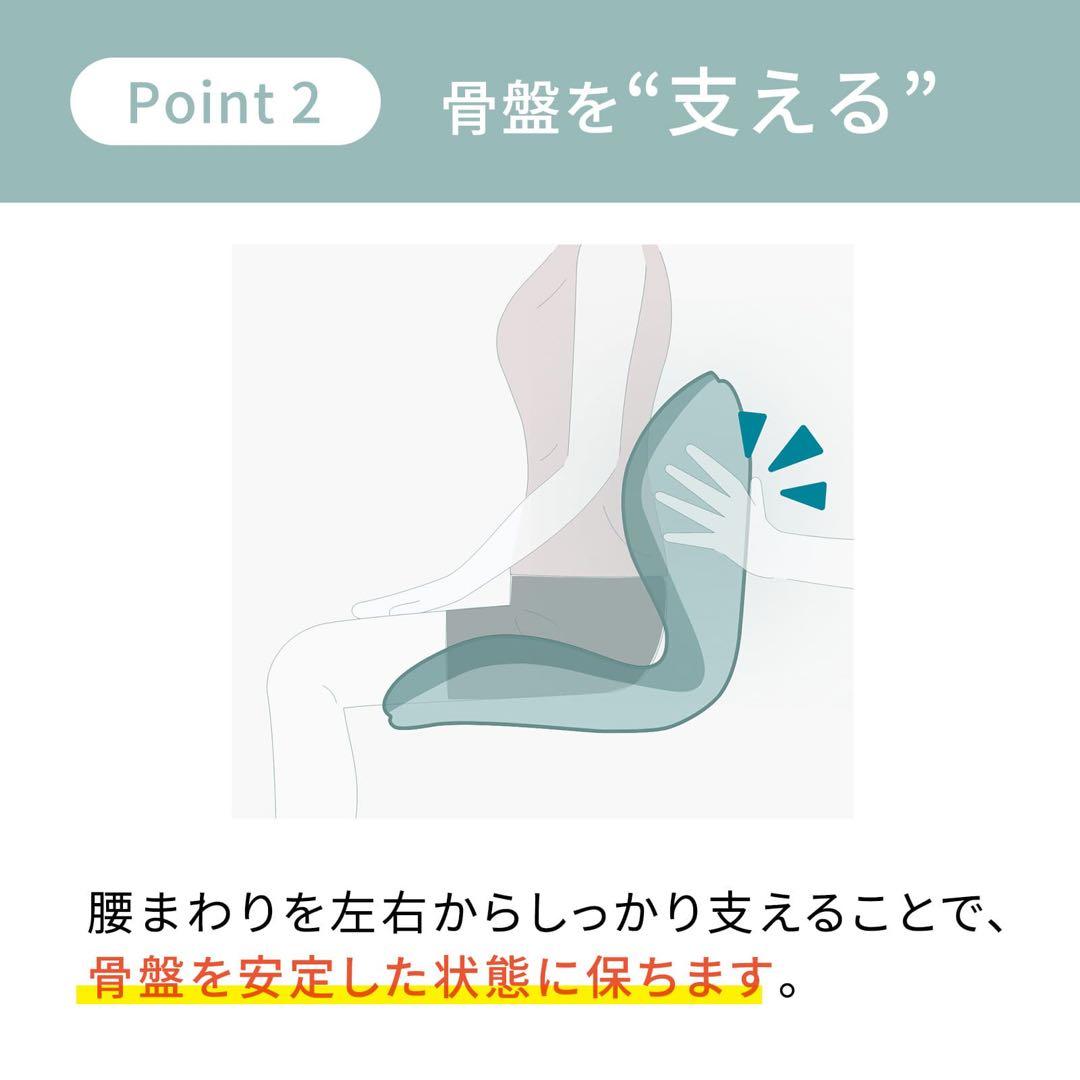MTG 骨盤矯正クッション 黒　スタイルプレミアム
