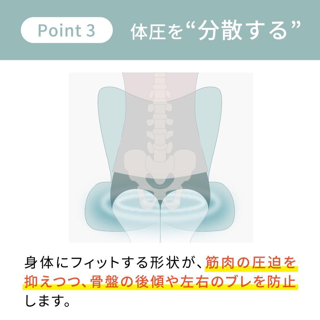 MTG 骨盤矯正クッション 黒　スタイルプレミアム