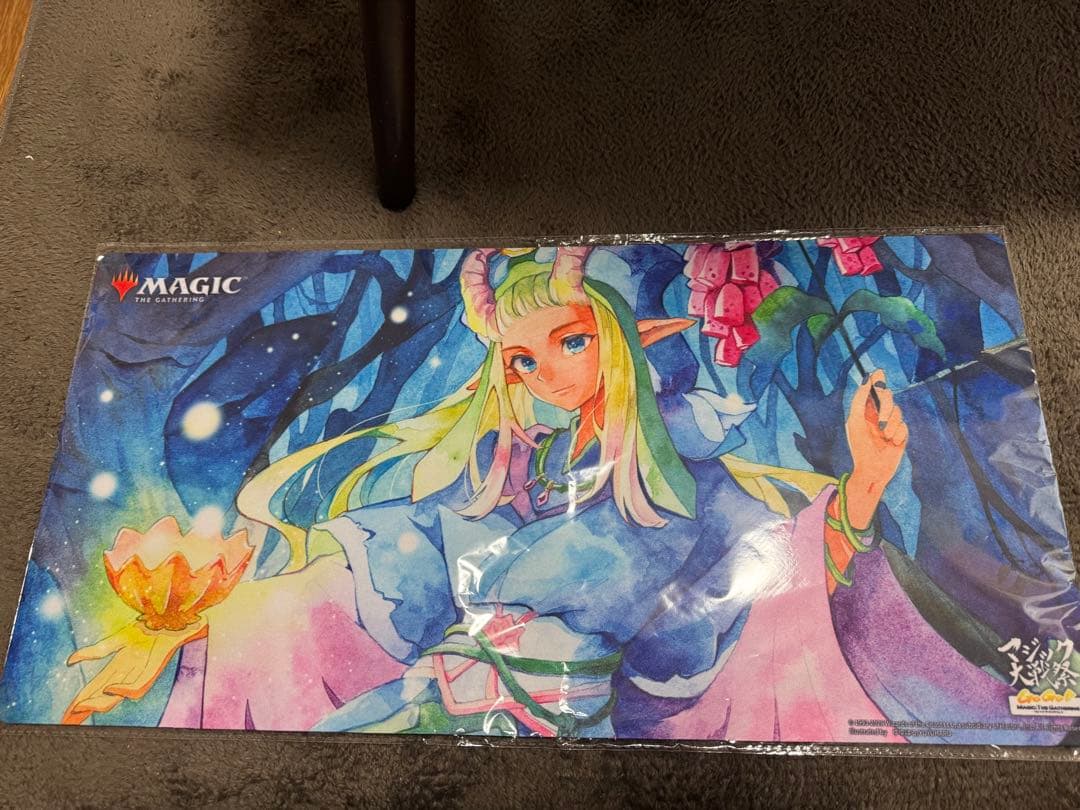 mtg マジック大戦祭　《花を手入れする者》　プレイマットセット