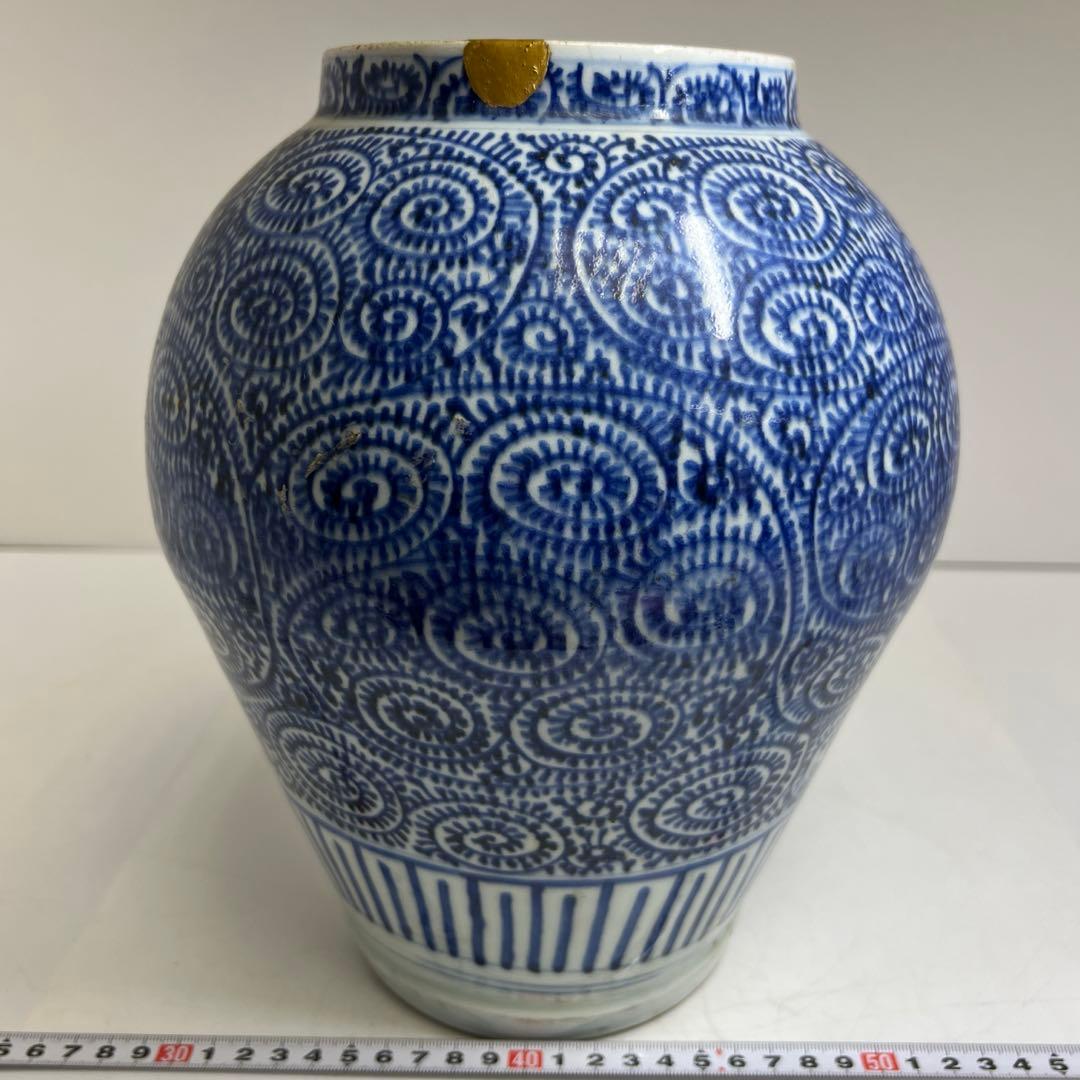 古伊万里 蛸唐草壺 高さ約27.5㎝ 東Y8-0224①タエサカ - メルカリ