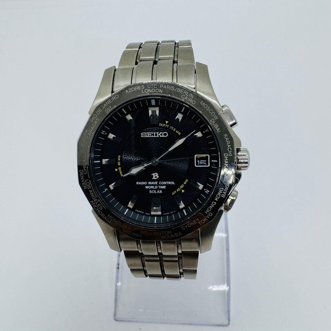 ✨SEIKO✨セイコー✨7B25-0AA0✨デイト✨ブラック文字盤✨腕時計✨