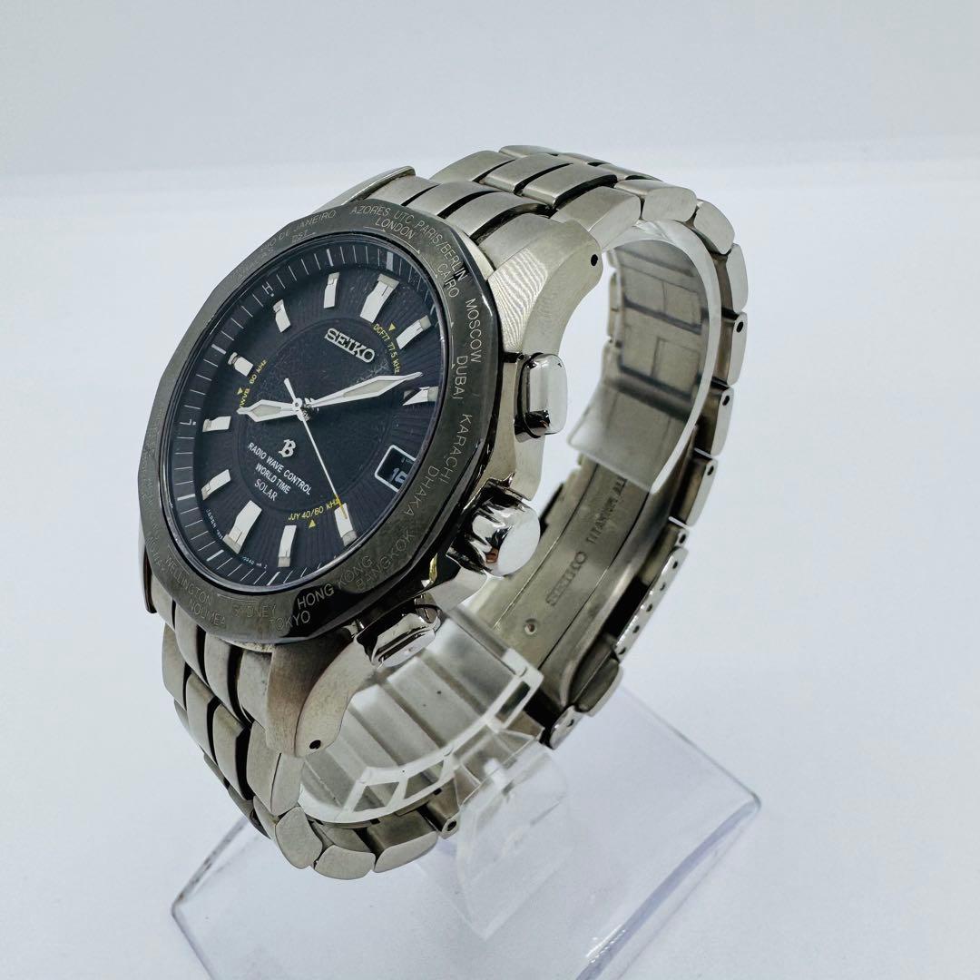 ✨SEIKO✨セイコー✨7B25-0AA0✨デイト✨ブラック文字盤✨腕時計✨