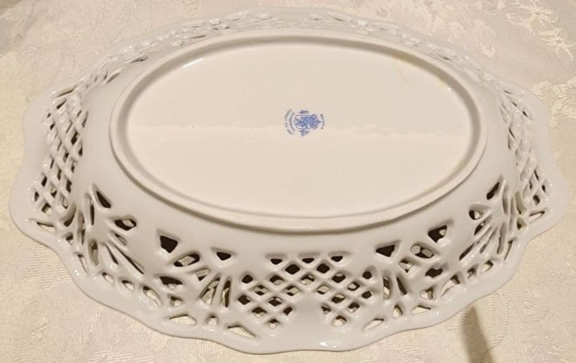 超希少 特大 31.3cm シューマン ババリア 勿忘草 ピアス プレート