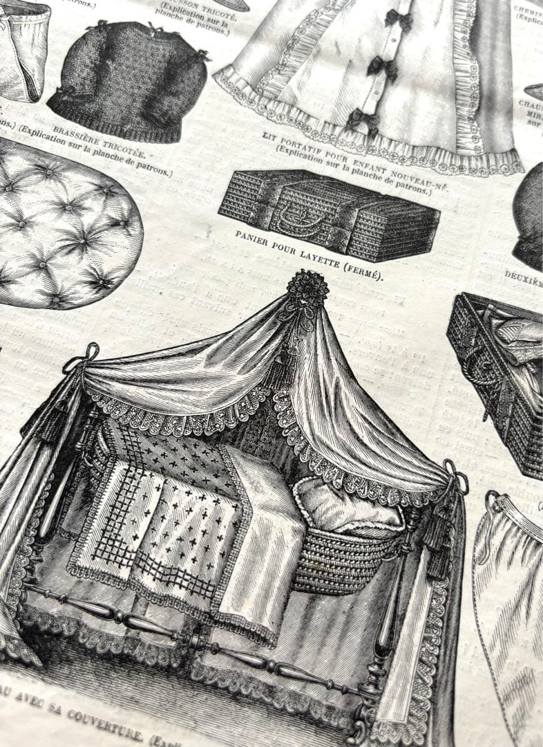 専用 フランス アンティーク ファッション雑誌 1869年 年鑑本 モード