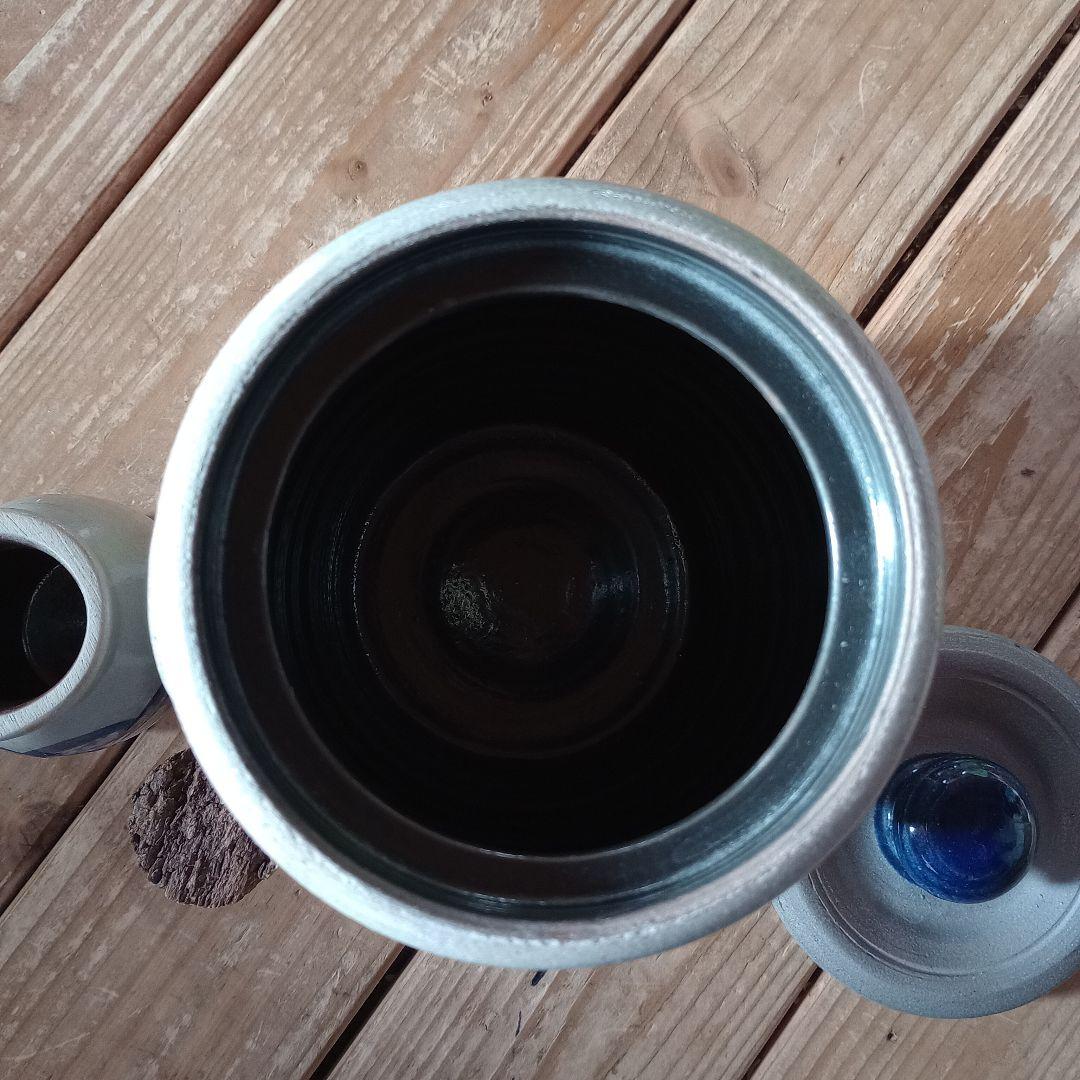 ローポタリー キャニスター ハート 2点セット