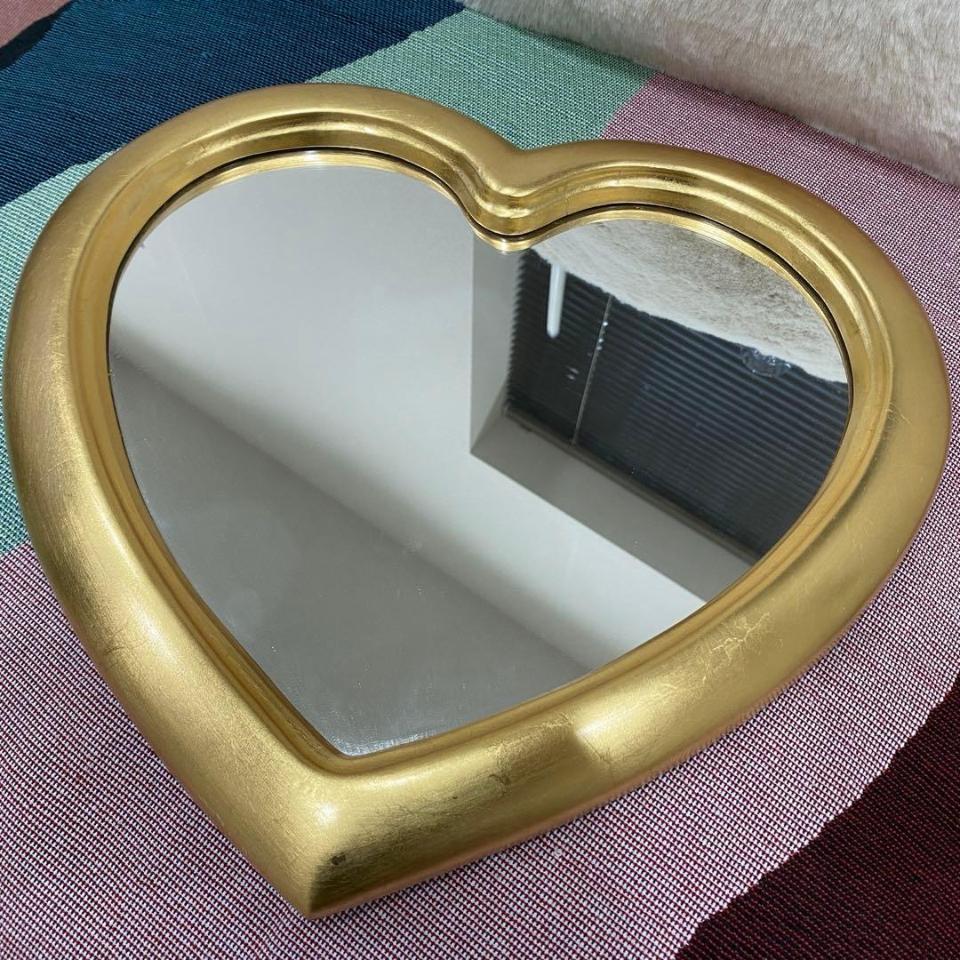 イタリア製 ハート型ミラー