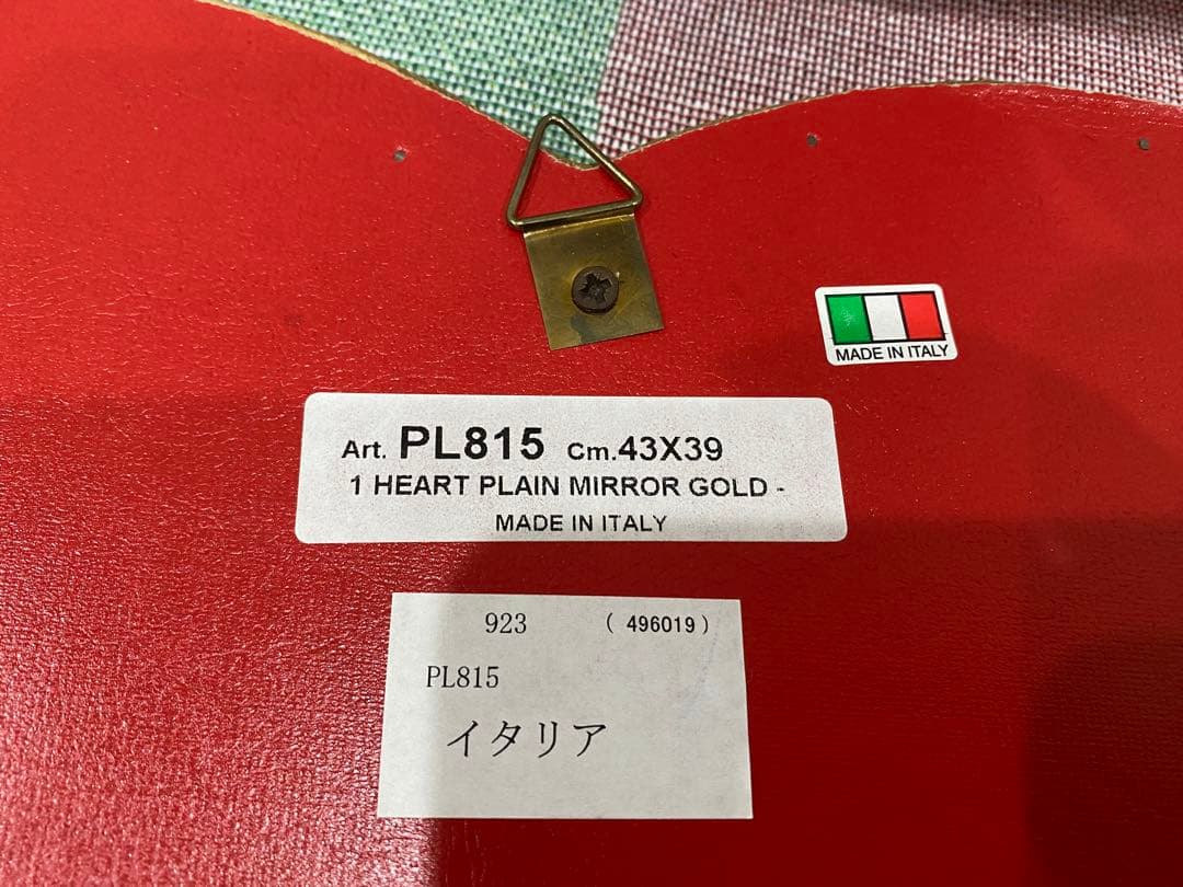 イタリア製 ハート型ミラー