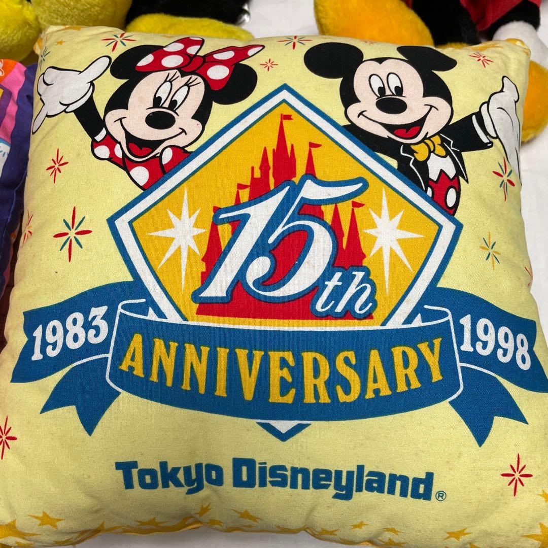 期間限定ご奉仕品　ミッキー&ミニぬいぐるみ4体　アニバーサリークッション2個
