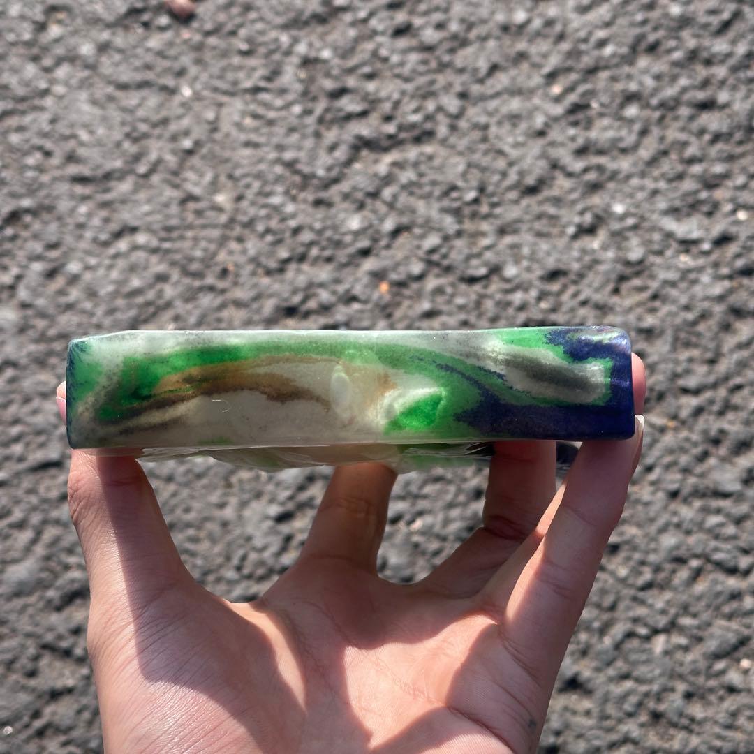 天然石猫目石のユニコーン　置物　ご購入前に在庫確認必要G.281